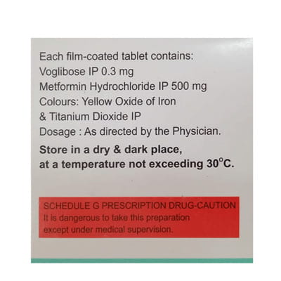 Voglinorm M 0.3mg Strip Of 15 Tablets