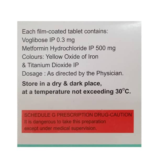 Voglinorm M 0.3Mg Strip Of 15 Tablets