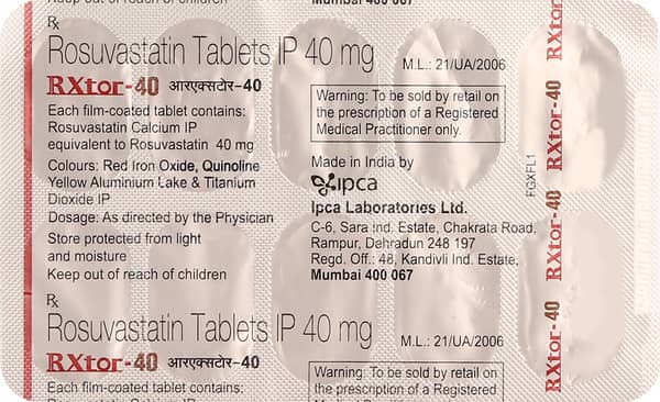 Rxtor 40mg Strip Of 10 Tablets