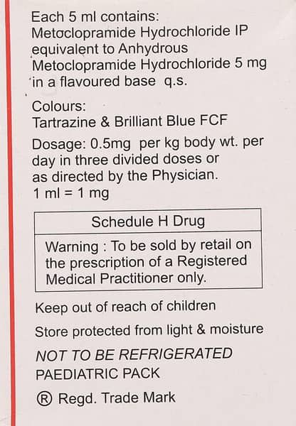 Perinorm Bottle Of 60ml Syrup