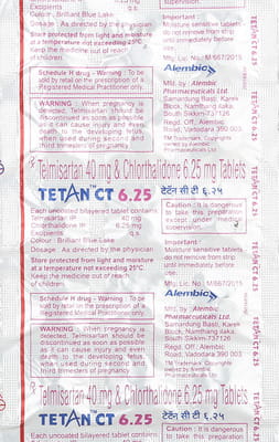 Tetan Ct 6.25mg Strip Of 15 Tablets