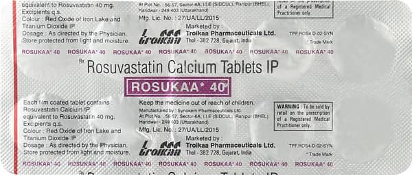 Rosukaa 40mg Strip Of 10 Tablets