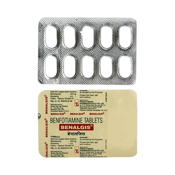 Benalgis 40Mg Strip Of 10 Tablets