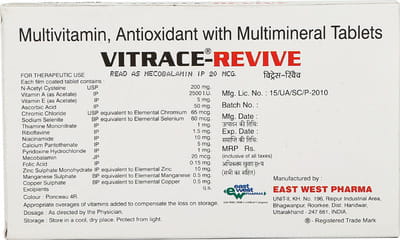 Vitrace Revive Strip Of 10 Tablets