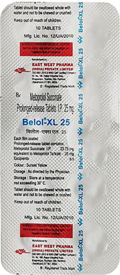 Belol Xl 25mg Strip Of 10 Tablets