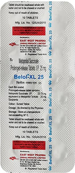 Belol Xl 25mg Strip Of 10 Tablets