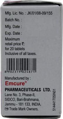 Nucoril Od Bottle Of 20 Tablets