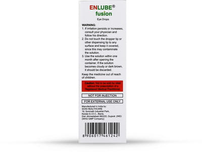 Enlube Fusion Bottle Of 10ml Eye Drops