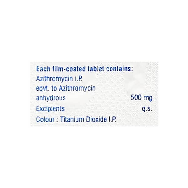 Zithrocare 500mg Strip Of 5 Tablets