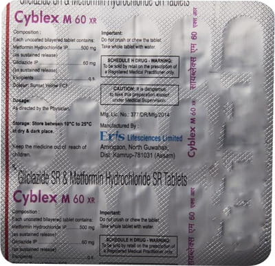 Cyblex M Xr 60mg Strip Of 15 Tablets