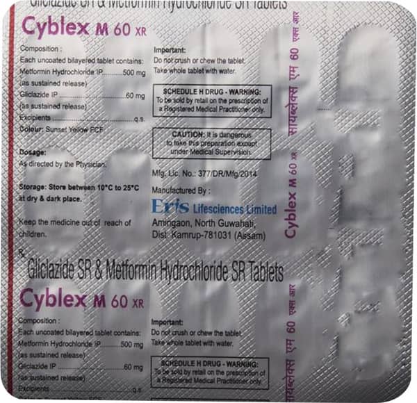 Cyblex M Xr 60mg Strip Of 15 Tablets