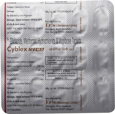 Cyblex Mv 40.3mg Strip Of 15 Tablets