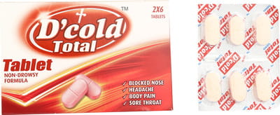 D Cold Total Strip Of 6 Tablets
