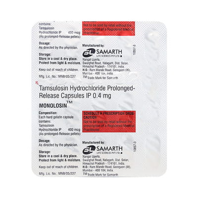 Monolosin 0.4mg Strip Of 10 Capsules