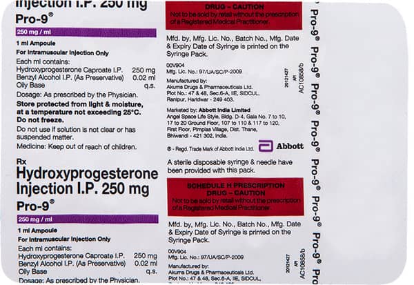 Pro 9 250Mg Ampoule Of 1Ml Injection