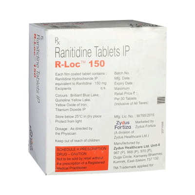 R Loc 150mg Strip Of 15 Tablets