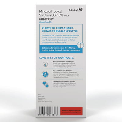 Mintop Alcohol Free 5% Bottle Of 60ml Solution