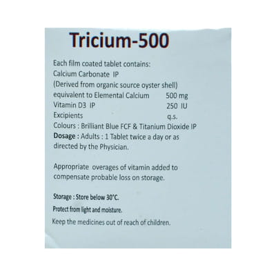 Tricium 500mg Strip Of 10 Tablets