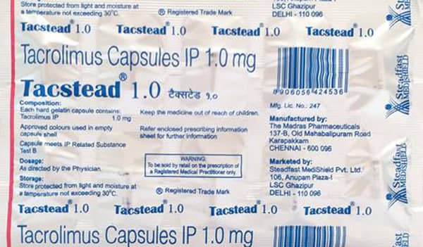 Tacstead 1mg Strip Of 10 Capsules