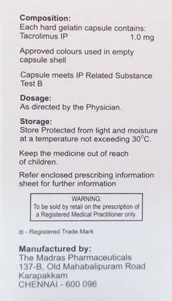 Tacstead 1mg Strip Of 10 Capsules