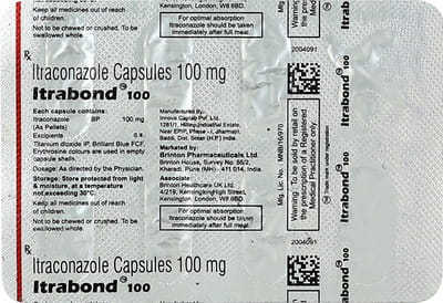 Itrabond 100mg Strip Of 7 Capsules