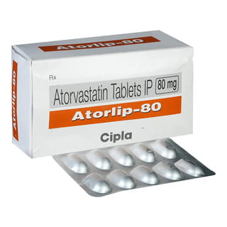 Atorlip 80Mg Strip Of 10 Tablets