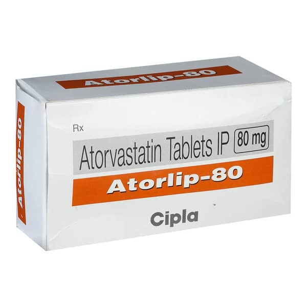 Atorlip 80Mg Strip Of 10 Tablets