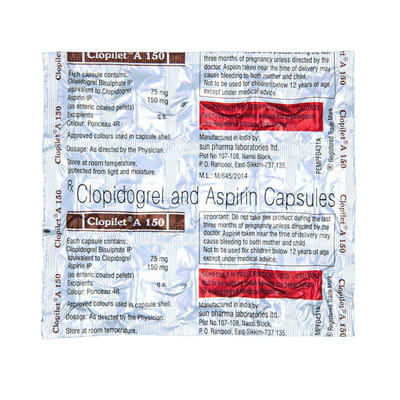 Clopilet A 150mg Strip Of 15 Capsules
