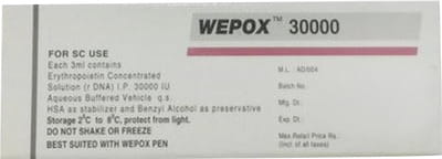 Wepox 30000iu Cartridge Of 3ml Injection