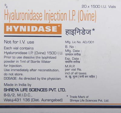 Hyalase 1500iu Dry Vial Of 1 Powder For Injection