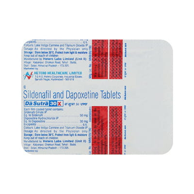 Dasutra 30mg Strip Of 10 Tablets