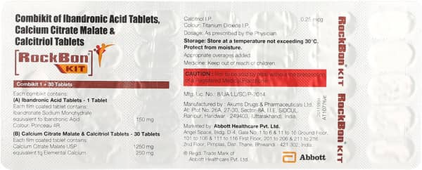 Rockbon Strip Of 30 Tablet Combikit