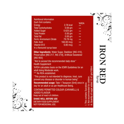 Iron Red Syrup 200ml