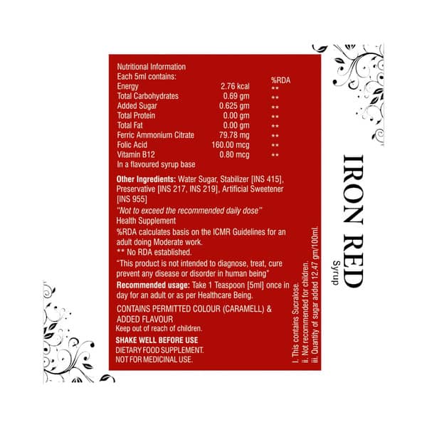 Iron Red Syrup