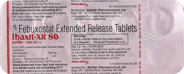Ibaxit Xr 80mg Strip Of 10 Tablets