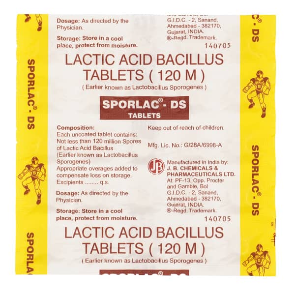 Sporlac Ds Strip Of 25 Tablets
