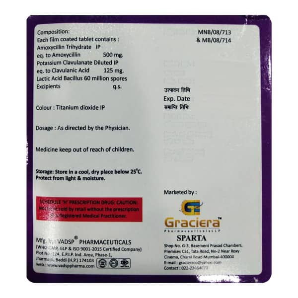 Dentimox 625Mg Strip Of 6 Tablets
