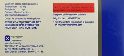 Rovor 10mg Strip Of 10 Tablets