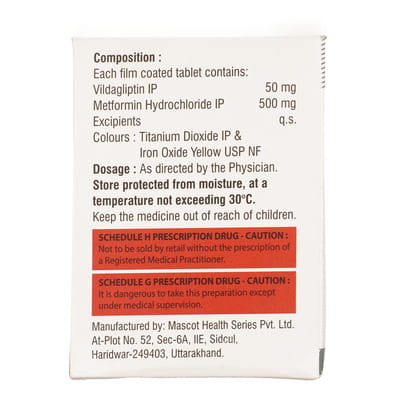 Viltrack M 50/500mg Strip Of 15 Tablets