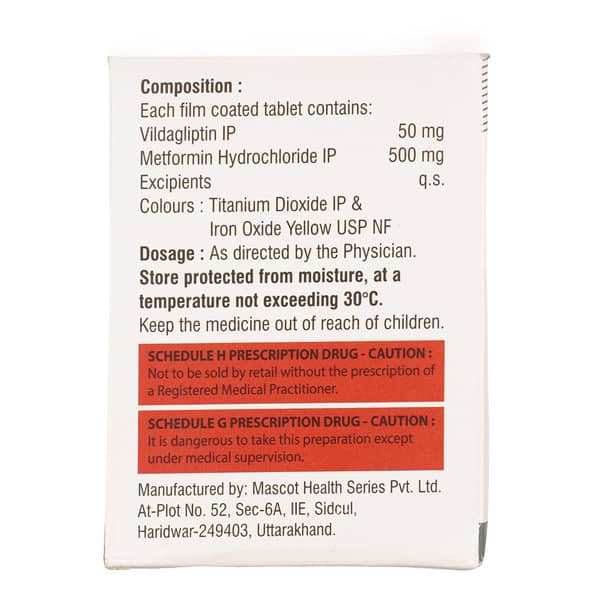 Viltrack M 50/500mg Strip Of 15 Tablets
