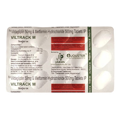 Viltrack M 50/500mg Strip Of 15 Tablets
