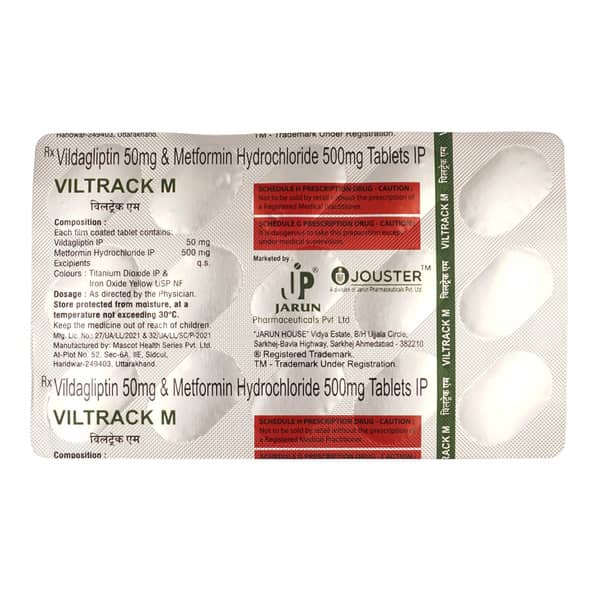 Viltrack M 50/500mg Strip Of 15 Tablets
