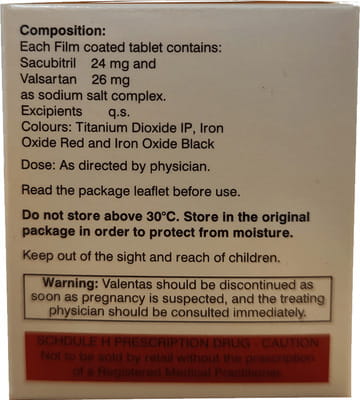 Valentas 50mg Strip Of 10 Tablets