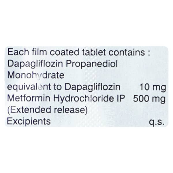 Dapanova M 10/500mg Strip Of 15 Tablets