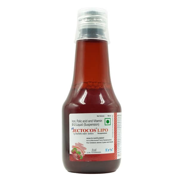New Jectocos Lipo Strawberry Flavour Bottle Of 150Ml Suspension