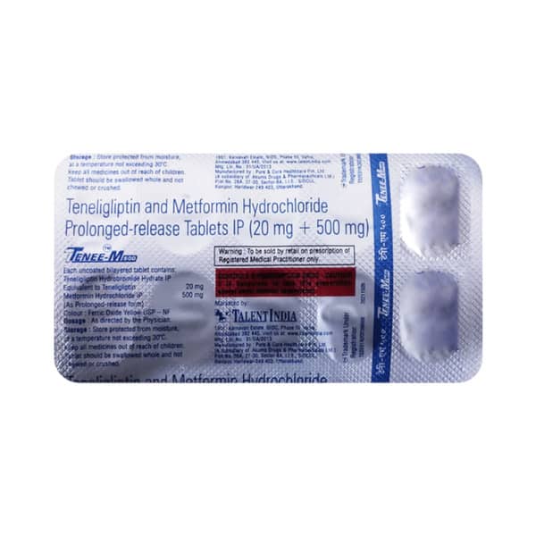 Tenee M 500mg Strip Of 10 Tablets