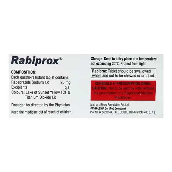 Rabiprox 20Mg Strip Of 10 Tablets