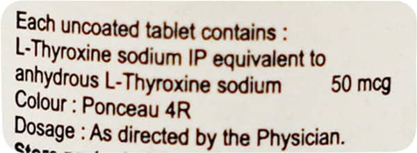 Thyrofit 50mcg Bottle Of 120 Tablets