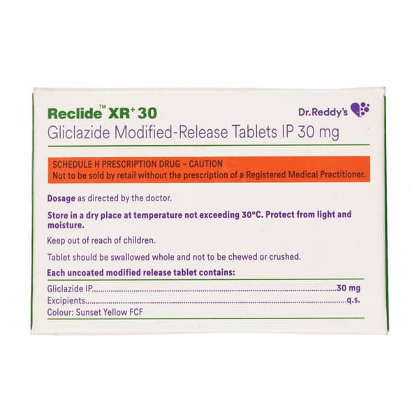 Reclide Xr Plus 30mg Strip Of 15 Tablets