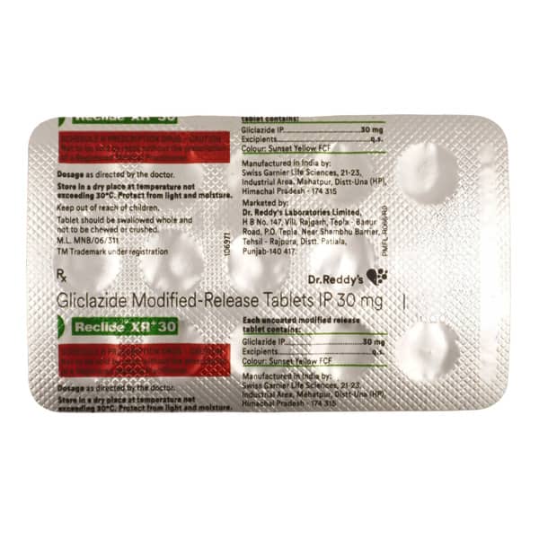 Reclide Xr Plus 30mg Strip Of 15 Tablets